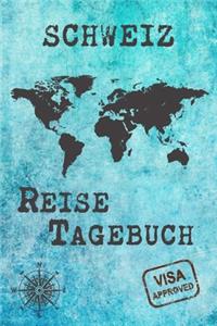 Schweiz Reise Tagebuch: Notizbuch liniert 120 Seiten - Reiseplaner zum Selberschreiben - Reisenotizbuch Abschiedsgeschenk Urlaubsplaner