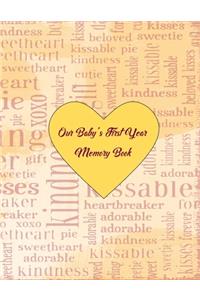 Our Baby's First Year Memory Book