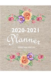 2020-2021 Planner Weekly And Monthly