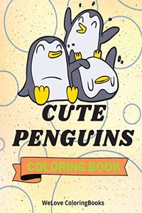Cute Penguins Coloring Book