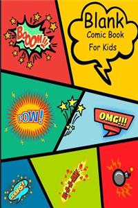 Blank Comic Book for Kids: Create Your Own Comic Book Strip, Variety of Templates for Comic Book Drawing - Notebook and Sketchbook for Kids and Adults to Draw Comics and Journal Over 100 Pages (Super Hero Comics)-[professional Binding]blank Comic B