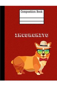 Incorgnito Composition Notebook - 4x4 Quad Ruled