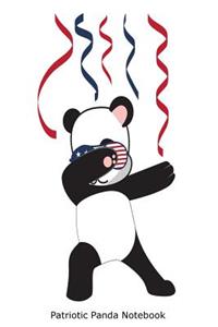 Patriotic Panda Notebook