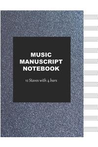 Music Manuscript Notebook