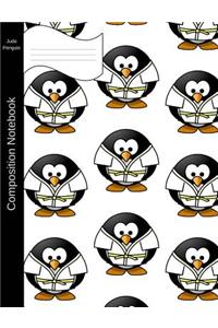 Judo Penguin Composition Notebook