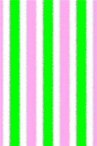Pink & Green Stripes Notebook
