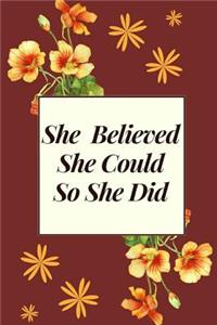 She Believed She Could So She Did