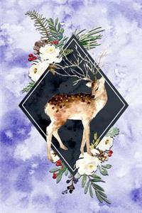 Deer Floral Frame Journal