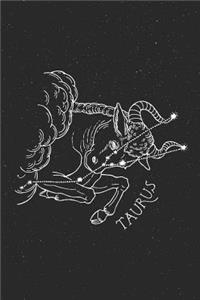 Taurus Zodiac Lined Notebook Journal