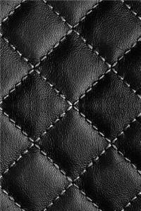 Black Leather Look Design Journal Notebook.