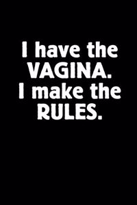I Have the Vagina. I Make the Rules.