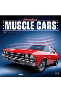 American Muscle Cars 2020 Square Wall Calendar