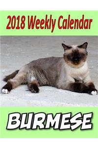 2018 Weekly Calendar Burmese