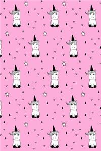 Bullet Journal Notebook Cute Little Unicorns Pattern 2