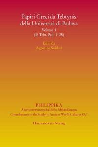 Papiri Greci Da Tebtynis Della Universita Di Padova