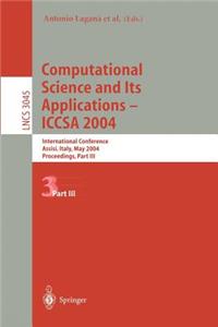 Computational Science and Its Applications - Iccsa 2004