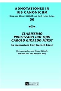 Clarissimo Professori Doctori Carolo Giraldo Fuerst