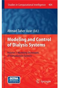 Modelling and Control of Dialysis Systems