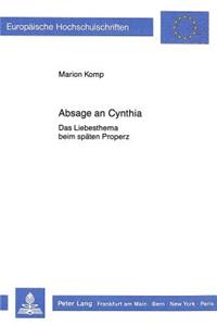 Absage an Cynthia