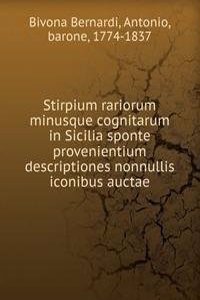 Stirpium rariorum minusque cognitarum in Sicilia sponte provenientium descriptiones nonnullis iconibus auctae