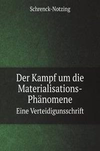 Der Kampf um die Materialisations-Phanomene