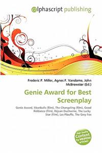 Genie Award for Best Screenplay