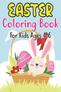 Easter Coloring Book For Kids Ages 4-6