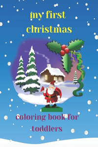 my first christmas coloring book for toddlers