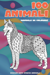 Mandala da colorare - Disegni Anti stress Animali - 100 Animali