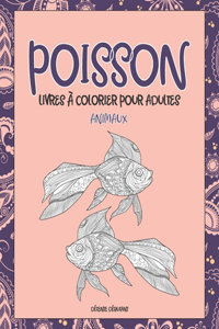 Livres à colorier pour adultes - Détente débutant - Animaux - Poisson