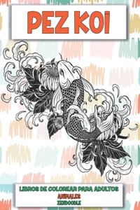 Libros de colorear para adultos - Zendoodle - Animales - Pez Koi