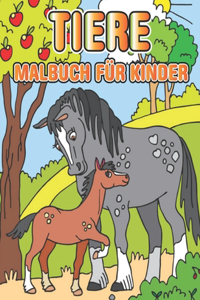 Tiere Malbuch für Kinder