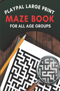 Large print maze book