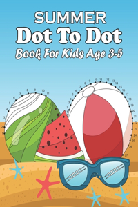 summer dot to dot book for kids age 3-5