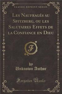 Les Naufrages Au Spitzberg, Ou Les Salutaires Effets de la Confiance En Dieu (Classic Reprint)