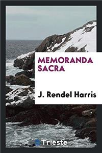 Memoranda sacra