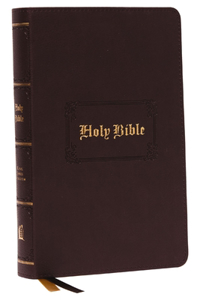 Kjv, Personal Size Large Print Reference Bible, Vintage Series, Brown Leathersoft, Red Letter, Comfort Print