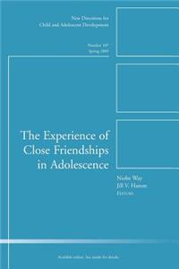 The Experience of Close Friendship in Adolescence