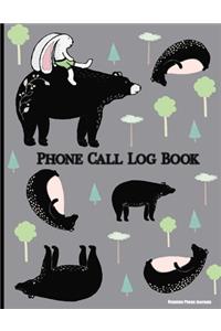 Phone Call Log Book