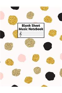 Blank Sheet Music Notebook