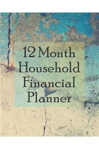 12 Month Household Financial Planner