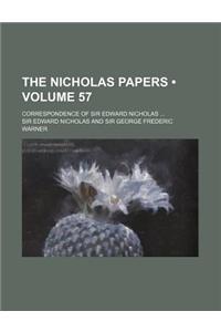 The Nicholas Papers (Volume 57); Correspondence of Sir Edward Nicholas