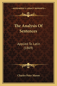 Analysis Of Sentences