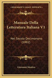 Manuale Della Letteratura Italiana V1