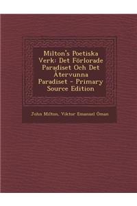 Milton's Poetiska Verk