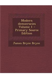 Modern Democracies Volume 1