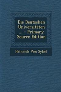 Die Deutschen Universitaten ... - Primary Source Edition