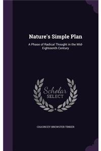 Nature's Simple Plan: A Phase of Radical Thought in the Mid-Eighteenth Century