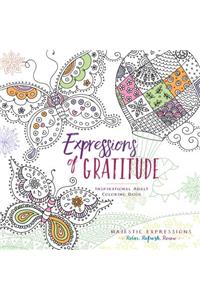 Adult Coloring Book: Expressions of Gratitude (Majestic Expressions)