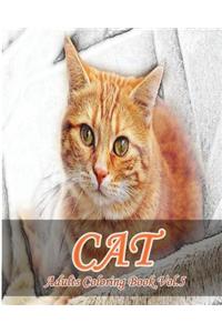 Cat: Adults Coloring Book Vol.5: An Adult Coloring Book of Cats in a Variety of Styles